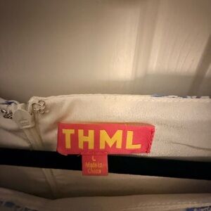 THML white and blue dress.